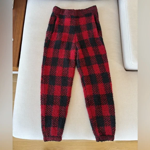 SKIMS Cozy Knit Buffalo Plaid Pajama Set